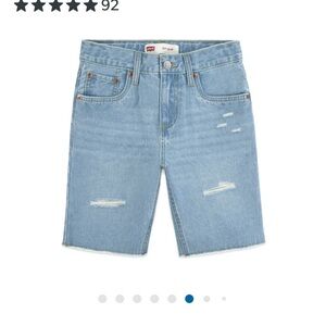 NWT Boys Youth Denim Shorts Size 8 ( Newport Festival) Light Blue